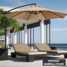 2M Parasol Patio Parasol Parasol pour cour piscine plage pergola étanche extérieur été jardin auvent abri soleil
