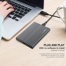 1 pièces KESU disque dur externe 2.5 "USB3.0 320gb disque dur externe en alliage d'aluminium Compatible pour ordinateur de bureau/ordinateur portable/MacBook
