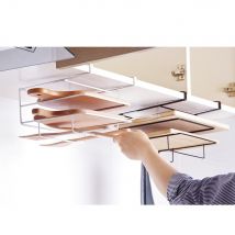 Planche à découper murale | Armoire de cuisine, cadre de planche à découper murale, poinçonnage gratuit, étagère de planche à découper à la maison, rangement de cuisine