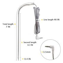 Sonde de viande étanche de remplacement de 2 pièces Compatible pour les grilles de barbecue Traeger 3.5mm
