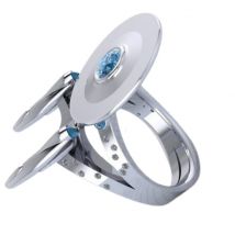 Accessoires de pour hommes bague de vaisseau spatial étoile aspirante bague Progressive d'anniversaire bague de fête saint valentin