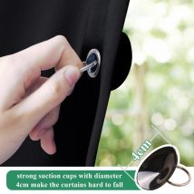 Le plus rideau aveugle temporaire de panne d'électricité pour les panneaux de réduction de bruit isolés thermiques de drapé d'ombre de ventouse réglable de fenêtre pour Sto