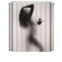 Ombre humaine rideau de douche Figure maison impression numérique rideau de douche Polyester étanche salle de bain rideau de douche