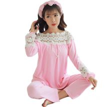 Pyjama d'allaitement à manches longues costume dentelle maternité ensemble de vêtements de nuit pour l'allaitement femme vêtements de maternité maternité vêtements de nuit costume