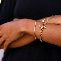 Flashbuy chaîne Bracelet pour femmes déclaration métal Bracelet pendentif Bracelet pour les femmes nouveaux bijoux
