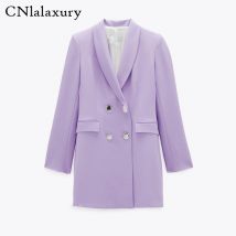 Femmes tenue de bureau boutons Blazers manteau Vintage à manches longues poches veste vêtements de dessus pour femmes Chic Blazer hauts