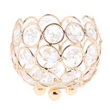 Bougeoir bol en cristal argent/or vintage | Centre de bougies chauffe-vaisselle pour mariage, décoration de Table de fête à domicile, ornement de café et de Club