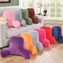Coussin dos oreiller lit en peluche grand dossier lecture reste oreiller soutien lombaire chaise coussin avec bras décor à la maison