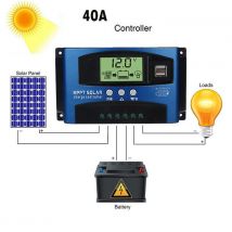 Chargeur 40/50/60/100A MPPT panneau solaire régulateur de Charge contrôleur 12 V/24 V Auto Focus suivi directe 18JUL31