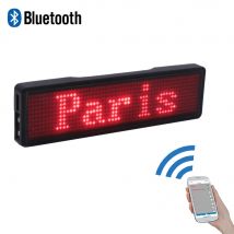 Mini étiquette de nom pour chien, 7 couleurs, mini panneau bus, LED Bluetooth panneaux d'affichage LED pour sac à dos, panneau d'affichage pour animaux de compagnie, écran LED de voiture