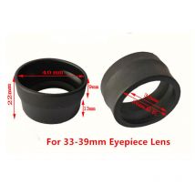 2 Pièces/ensemble En Caoutchouc Couverture D'oculaire Gardes Oeilleton pour Biologique Stéréo Microscope Monoculaire Télescope Jumelles