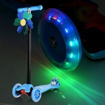 Micro Mini Scooter roue clignotant LED lumières Scooter roulements de roue 100mm patin roues 100Mm LED Flash