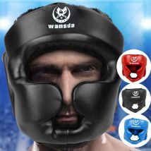 Casque de Protection de tête de boxe de Type fermé MMA Muay Thai, Protection de tête, orthèse