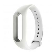 Bracelet silicone de remplacement pour montre bracelet Xiaomi mon bracelet 3 couleur blanc