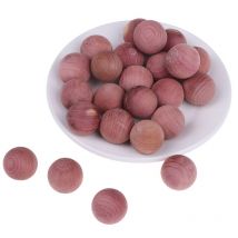 Boules anti-mites en bois de cèdre, lot de 24 pièces, boules anti-insectes à odeur naturelle, durables