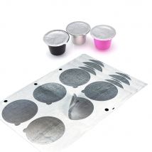 Couvercle autocollant Capsule de café Nespresso | 2000 pièces, rechargeable Capsule en acier inoxydable, remplissage auto-adhésif en feuille d'aluminium