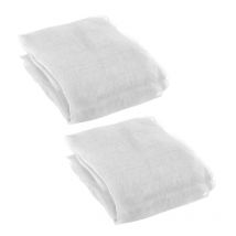 Paquet de 2 moustiquaire de jardin moustiquaire filet filet filet pour oiseaux 9.8Ft x 6.5 Ft (blanc)