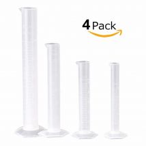 4 Stks/set 10/25/50/100Ml Mini Plastic Maatbeker Kruik Giet Uitloop Oppervlak Keuken Tool levert Accessoires Gereedschap