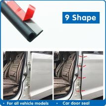 9 Type voiture joint en caoutchouc isolation phonique adhésif voiture porte bande d'étanchéité bande d'étanchéité bord pour voiture isolation joints garniture bruit