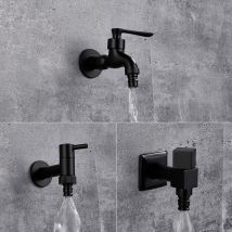 LIUYUE robinets noir laiton mural salle de bain coin lave linge robinet extérieur jardin Bibcock bain toilette vadrouille robinets de piscine