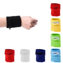 Outdoor Sport Wrist Wrap Fitness Polsband Elastische Zweetband Pocket Portemonnee