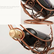 Rétro vin porte-bouteille casier à vin Champagne bouteilles support verre support de verre affichage suspendus verres à boire