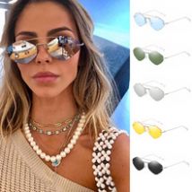 Verres plats pour femmes lunettes à monture métallique en miroir lunettes de soleil yeux de chat nouvelle lentille rétro affaires hyperopie lunettes de Prescription