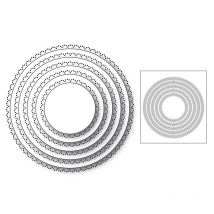 Spot cercle cadre de nidification arrière-plan métal matrices de découpe pour bricolage Scrapbooking Album décoratif gaufrage artisanat matrices coupe