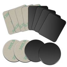 Support magnétique pour téléphone et feuille de fer, disque magnétique pour téléphone, plaque métallique et autocollant pour téléphone, 2 pièces/lot