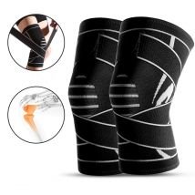 1PC sport genouillère genouillère hommes pressurisé élastique genouillère genouillères soutien ceinture pour courir basket Fitness rodilleras
