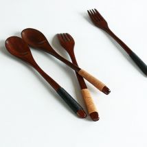 Cuillère en bois bambou cuisine ustensile de cuisine outil soupe cuillère à café restauration pour Kicthen cuillère en bois 1214