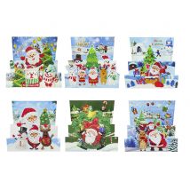 5D bricolage spécial en forme de diamant peinture carte de voeux partie perceuse noël anniversaire Halloween diamant cartes à la main