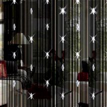 Rideau de fenêtre noir séparateur de cristal | Rideau 3 perles, guirlande décorative, rideaux modernes pour porte fenêtre salle offre spéciale N29