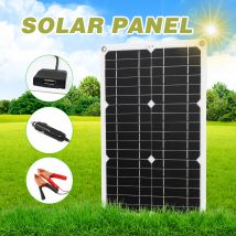Pour Kit de panneau solaire de voiture ensemble double Port USB hors Module monocristallin avec contrôleur de Charge solaire SAE Kits de câble de connexion