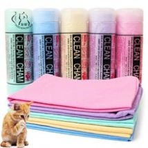 Serviette absorbante en peau de cerf , serviette multifonction ultra-forte et propre pour chien et chat, ensemble de serviettes de plage