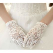 Gants de mariée avec doigts, , noir/blanc/ivoire/rouge, robes de mariée,