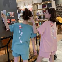 Vêtements Matenity en coton 8823 # | Ensembles t-shirts + Shorts d'été pour femmes enceintes, vêtements de sport et de sommeil de salon
