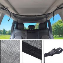 Filet de rangement pour toit de voiture poche supérieure sac intérieur de voiture coffre filet de chargement conteneur de voiture accessoire multifonctionnel universel