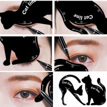 Beauté sourcil moule pochoirs 2 Pcs/Lot femmes chat ligne Pro yeux maquillage outils Eyeliner pochoirs modèle Shaper modèle pour les femmes 205