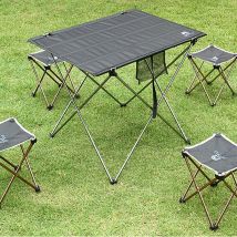 Table pliable Portable Camping mobilier d'extérieur ordinateur Table de lit pique-nique pliant en alliage d'aluminium Ultra léger bureau pliant MG3