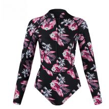 Maillot de bain en néoprène pour femmes, 2MM, manches longues, peau, plongée, surf, pêche sous-marine, ensemble une pièce