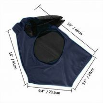 Maille cheval Anti-moustique masque cheval tête couverture été respirant confortable Anti mouche maille masque pour cheval ferme animaux fournitures