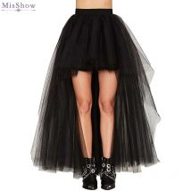 MisShow beau Tulle Hi-lo 4 couches de mariage jupons femmes Crinoline jupons sous-jupe Tutu jupes