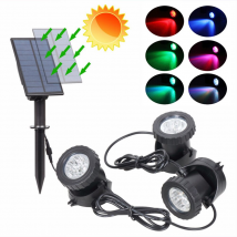 1/2/3/5 lumières LED lumière sous-marine RGB solaire étang lumière IP68 étanche paysage projecteur pour piscine fontaines jardin