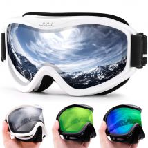 MAXJULI – Lunette de ski professionnelle à lentille double couche antibuée,verres UV400 de , de neige, pour homme et femme,