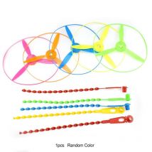 Spin Mix couleur lumière lueur dans le noir enfants en plein air fée soucoupe volante bambou libellule hélicoptères enfants jouets avec lumière