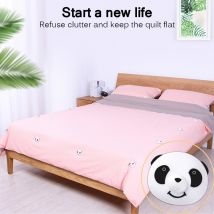 Drap de lit à boucle de Panda antidérapant | 8 pièces, housse de couette magnétique Anti-mouvement boucle fixatrice pour vêtements