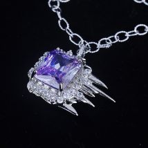 Collier avec pendentif en or 18 carats pour femmes, breloque avec diamants, chaîne de luxe, bijoux de noël