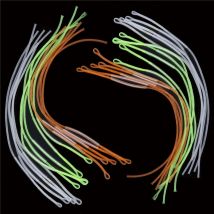Boucles de Leader de connecteur de boucle tressée de pêche à la mouche pour la ligne de mouche 10 pièces/ensemble ligne de pêche à la mouche tressée de haute résistance près