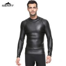 SBART 3MM néoprène hommes Triathlon maillot de bain Super élastique étanche plongée en apnée peau lisse CR doux en cuir léger tissu t-shir